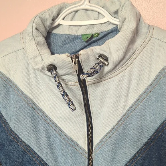 FARM Rio Puff Jean Jacket Size P - Picture 5 of 11